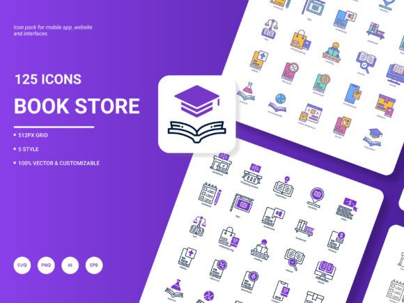 Book Store Icon Pack: A Comprehensive Guide to Enhancing Your Design Projects