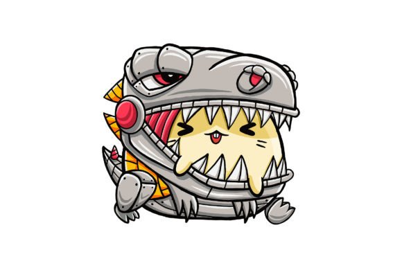 Cute Hamster Character Dino Vector 01