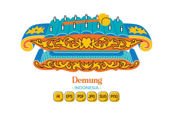 Demung Gamelan: A Flat Design Masterpiece