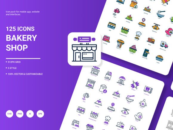 Discover the Versatile Bakery Shop Icon Pack: A Perfect Addition to Your Design Toolkit