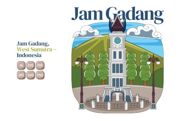 Discover the Versatility of Jam Gadang Vector Illustration