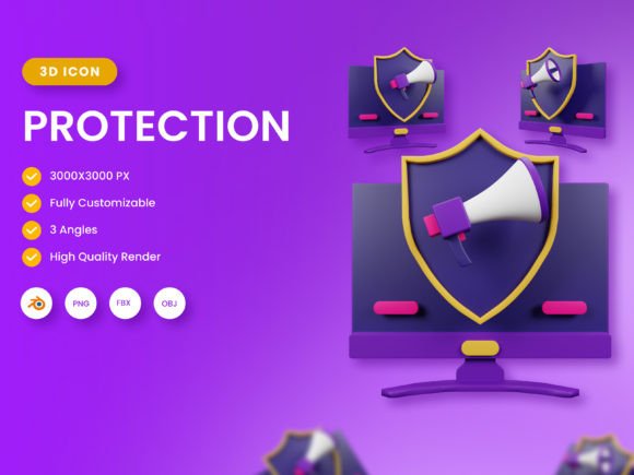 Enhance Your Projects with 3D Protection Illustration
