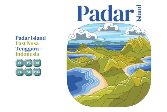 Explore Padar Island with Creative Vector Art