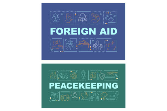 Exploring the Overseas Aid Word Concepts Banner Set
