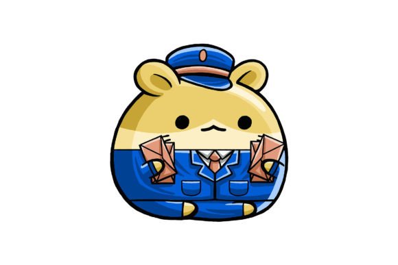 Exploring the Versatility of Cute Hamster Postman Profession Vector