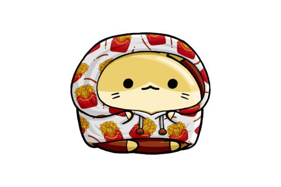 Exploring the Versatility of Cute Hamster Wearing Fast Food Hoodie 01