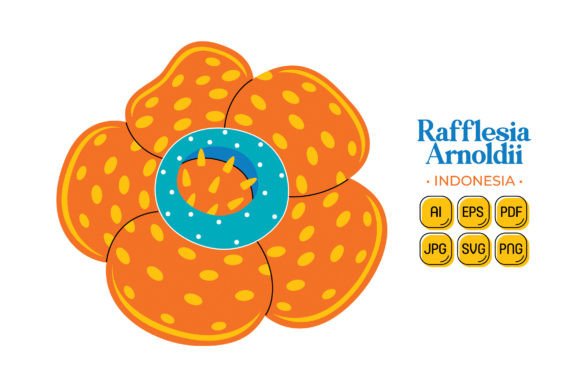 Exploring the Versatility of Rafflesia Arnoldii Vector Illustration