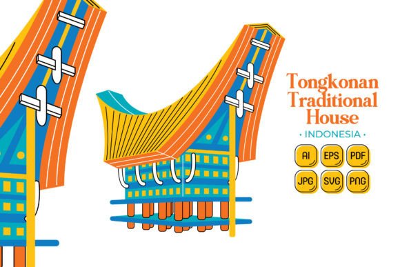 Exploring the Versatility of Tongkonan Traditional House Vector Art