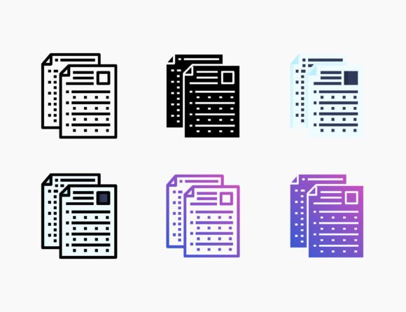 Paper Test Icon: Versatile and Stylish Design Asset