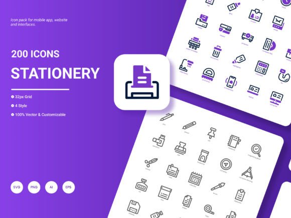 Stationery Icon Pack: Elevate Your Design Projects