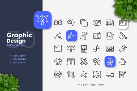 Unlock Creativity with Versatile Graphic Design Icons