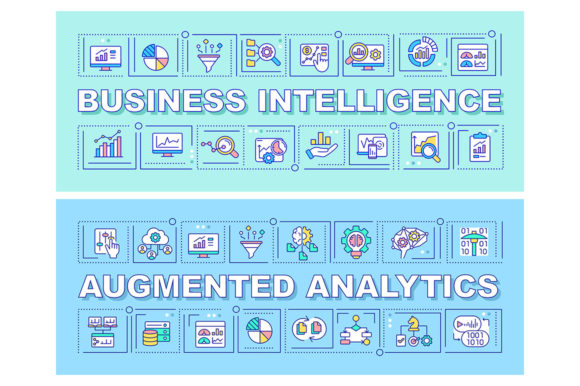Unlocking Strategic Insights with the Business Intelligence Word Banner Set